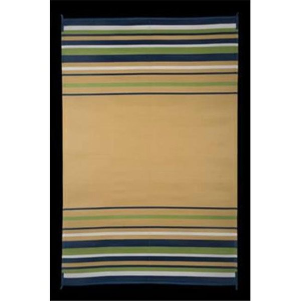 Faulkner Faulkner FLK-68800 8 x 20 ft. Reversible RV Outdoor Mat; Navy & White FLK-68800